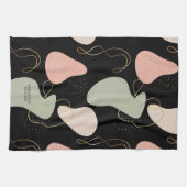 Linge De Cuisine Motif de formes organiques géométriques Boho Abstr (Horizontal)