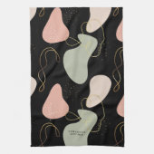 Linge De Cuisine Motif de formes organiques géométriques Boho Abstr (Vertical)