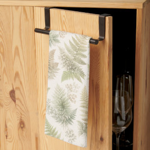 Linge De Cuisine Motif de fougère botanique