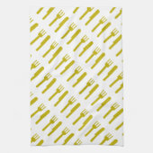 Linge De Cuisine Motif de fourche sur couteau (Vertical)