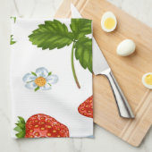 Linge De Cuisine Motif de fraises (Quart Plié)