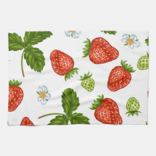 Linge De Cuisine Motif de fraises