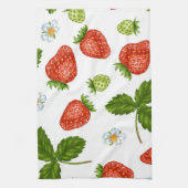 Linge De Cuisine Motif de fraises (Vertical)