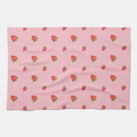 Linge De Cuisine Motif de fraises (Horizontal)