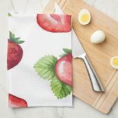 Linge De Cuisine Motif de fraises (Quart Plié)
