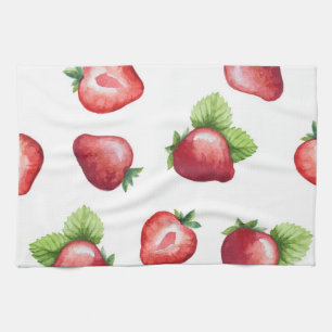Linge De Cuisine Motif de fraises