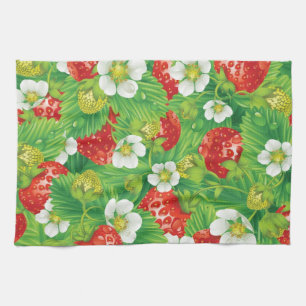 Linge De Cuisine Motif de fraises