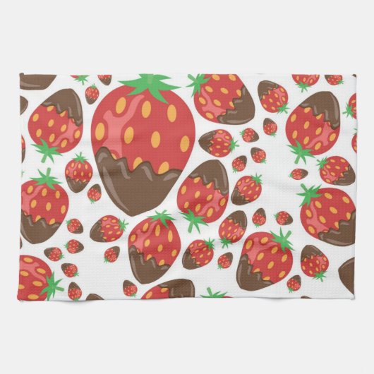 Linge De Cuisine Motif de fraises (Horizontal)