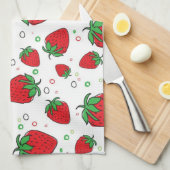 Linge De Cuisine Motif de fraises (Quart Plié)