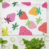 Linge De Cuisine Motif de fraises (Plié)