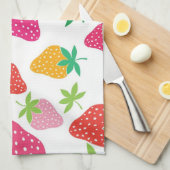 Linge De Cuisine Motif de fraises (Quart Plié)