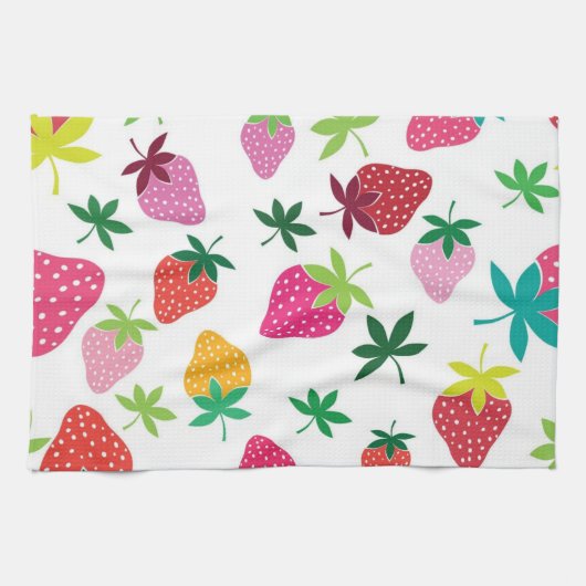Linge De Cuisine Motif de fraises (Horizontal)