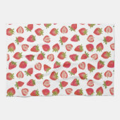 Linge De Cuisine Motif de fraises d'été (Horizontal)