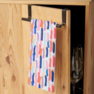 Linge De Cuisine Motif de frappe de pinceau coloré