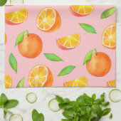 Linge De Cuisine Motif de fruit d'oranges d'aquarelle (Plié)