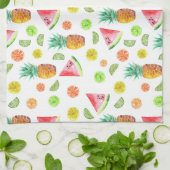 Linge De Cuisine Motif de fruit glacé d'aquarelle (Plié)