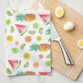 Linge De Cuisine Motif de fruit glacé d'aquarelle (Quart Plié)