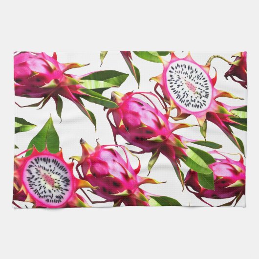 Linge De Cuisine Motif de fruits dragons (Horizontal)