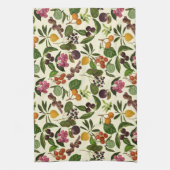 Linge De Cuisine Motif de fruits exotiques tropicaux peints à la ma (Vertical)