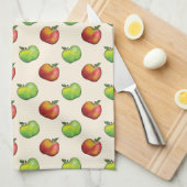 Linge De Cuisine Motif de fruits rouges et verts à la pomme (Quart Plié)
