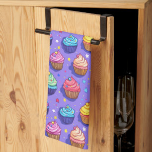 Linge De Cuisine Motif de gâteau cupcake givré amusant : Boulangeri