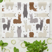 Linge De Cuisine Motif de Geo d'alpaga (Plié)