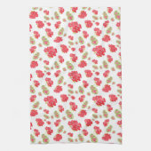 Linge De Cuisine Motif de géraniums aquarelles (Vertical)