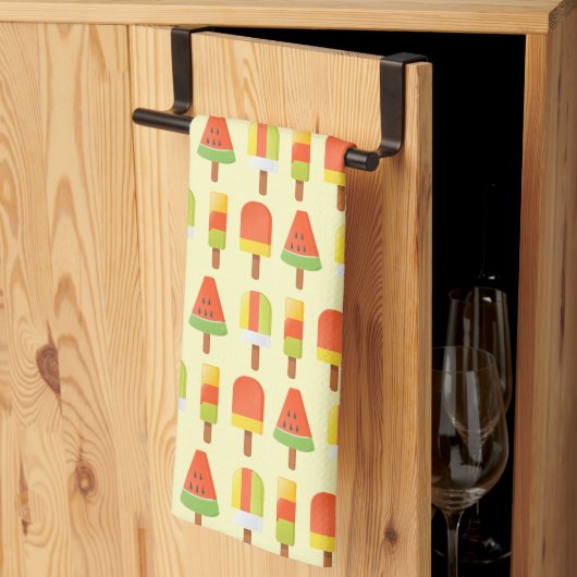 Linge De Cuisine Motif de glaces d'été (Pliage en tiers)
