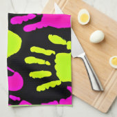 Linge De Cuisine Motif de graffiti néon (Quart Plié)