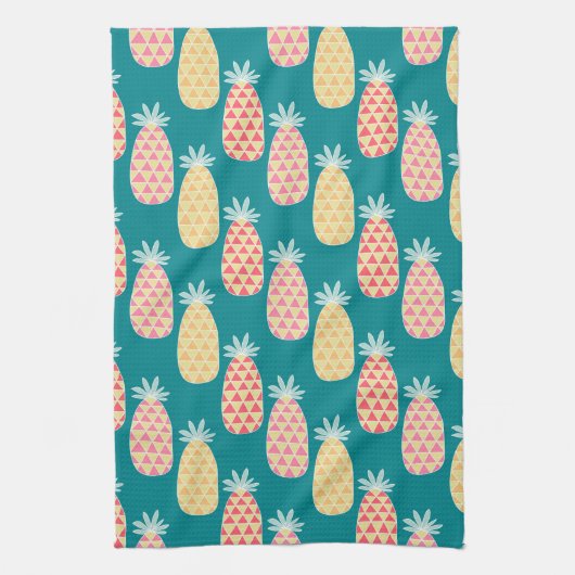 Linge De Cuisine Motif de griffonnage d'ananas (Vertical)