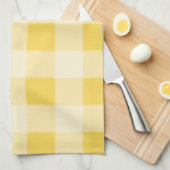 Linge De Cuisine Motif de guingan de zeste de citron (Quart Plié)