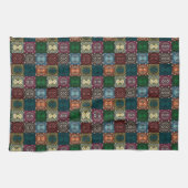 Linge De Cuisine Motif de hibou multicolore (Horizontal)