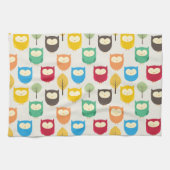 Linge De Cuisine Motif de hibou multicolore (Horizontal)