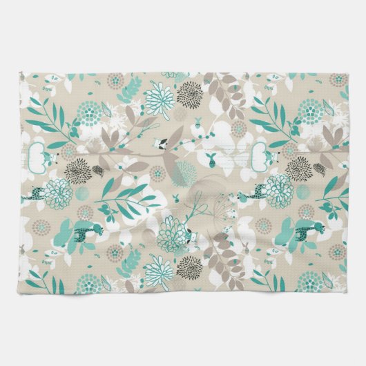 Linge De Cuisine Motif de jardin (Horizontal)