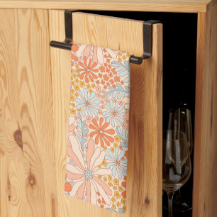Linge De Cuisine Motif de jardin à fleurs rétro