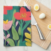 Linge De Cuisine Motif de jungle (Quart Plié)
