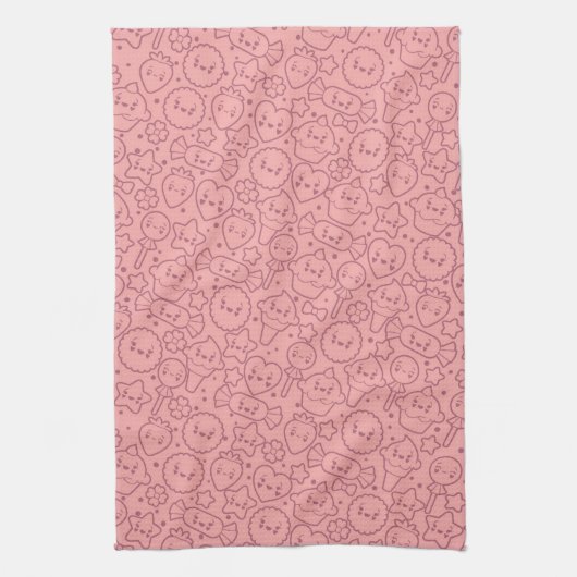Linge De Cuisine Motif de Kawaii avec les gâteaux mignons (Vertical)
