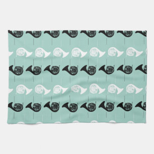 Linge De Cuisine Motif de la Corne française