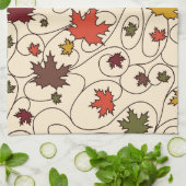 Linge De Cuisine Motif de la feuille d'érable à boudin (Plié)