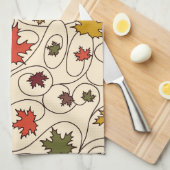 Linge De Cuisine Motif de la feuille d'érable à boudin (Quart Plié)