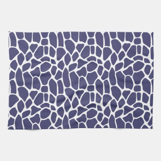 Linge De Cuisine Motif de la marine Blue Giraffe (Horizontal)