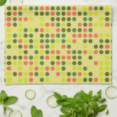 Linge De Cuisine Motif de la mosaïque Retro Polka Dot #10 (Plié)