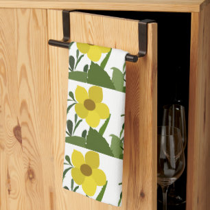 Linge De Cuisine Motif de la nature des fleurs jaunes