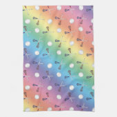 Linge De Cuisine Motif de lacrosse d'arc-en-ciel (Vertical)