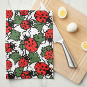 Linge De Cuisine Motif de Ladybug Art nouveau (Quart Plié)