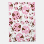 Linge De Cuisine Motif De Ladybugs, Mignons Ladybugs, Pink Ladybugs (Vertical)