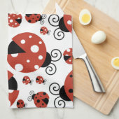 Linge De Cuisine Motif De Ladybugs, Mignons Ladybugs, Red Ladybugs (Quart Plié)