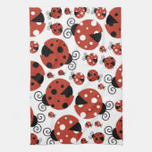 Linge De Cuisine Motif De Ladybugs, Mignons Ladybugs, Red Ladybugs (Vertical)