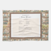 Linge De Cuisine Motif de l'appartement de conservation de la recet (Horizontal)