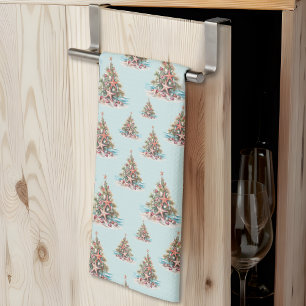 Linge De Cuisine Motif de l'arbre de Noël de la coque de plage